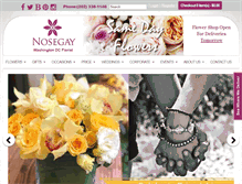 Tablet Screenshot of nosegayflowers.com